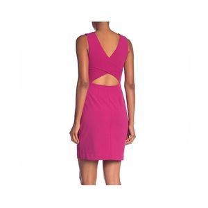 Hot Pink Betsey Johnson dress with crossed back